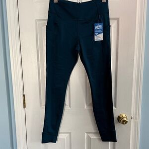 NWT Brooks Women’s Momentum Thermal Tights - Dark Teal/ “ocean drive”